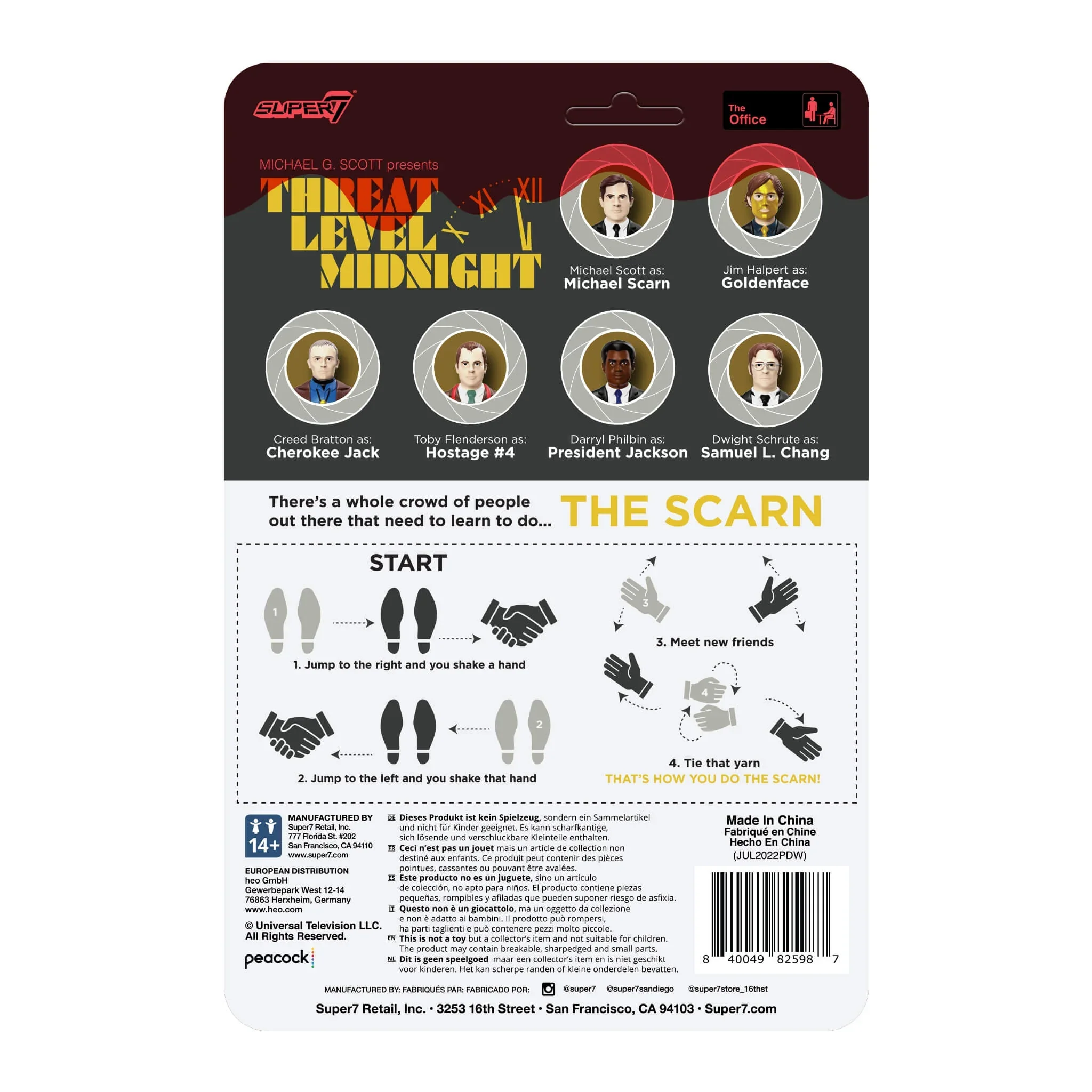 SUPER7 - The Office "Threat Level Midnight" Reaction Figure - Dwight Schrute as: Samuel L. Chang - Image 3