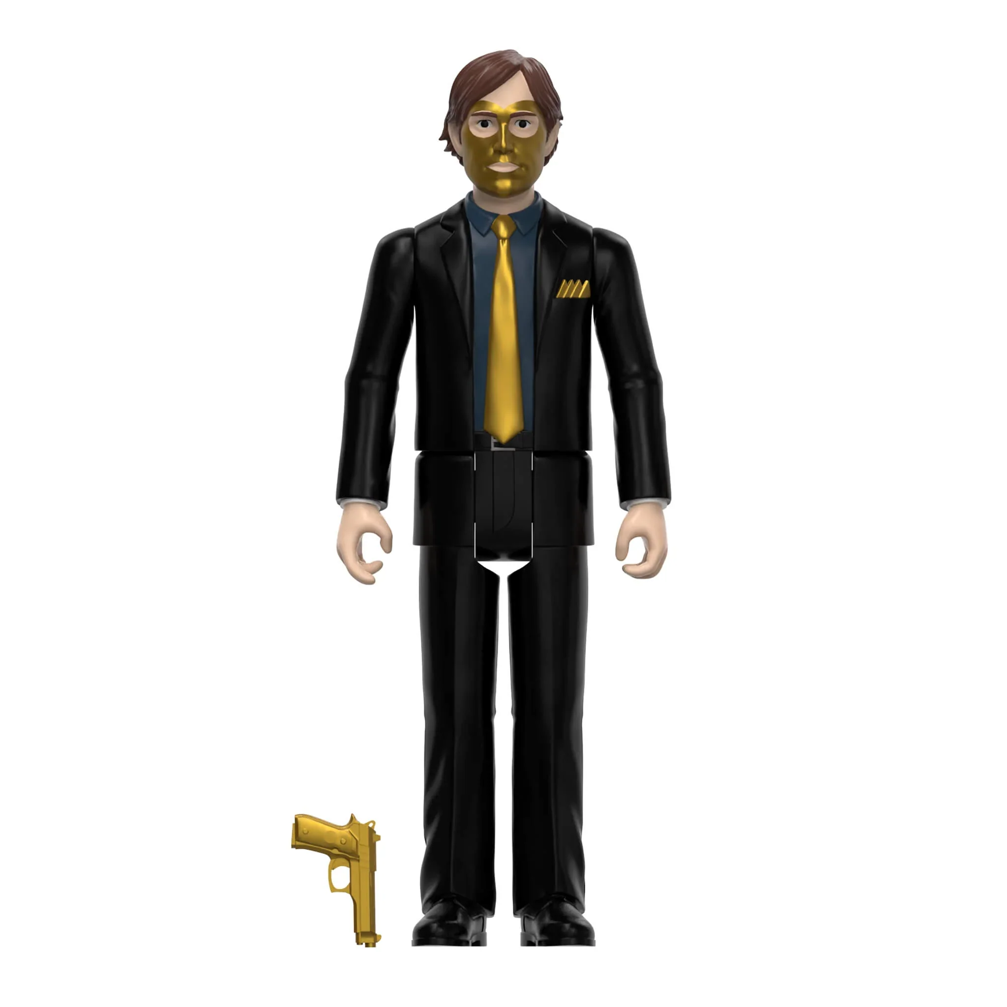SUPER7 - The Office "Threat Level Midnight" Reaction Figure - Jim Halpert as: Goldenface - Image 2