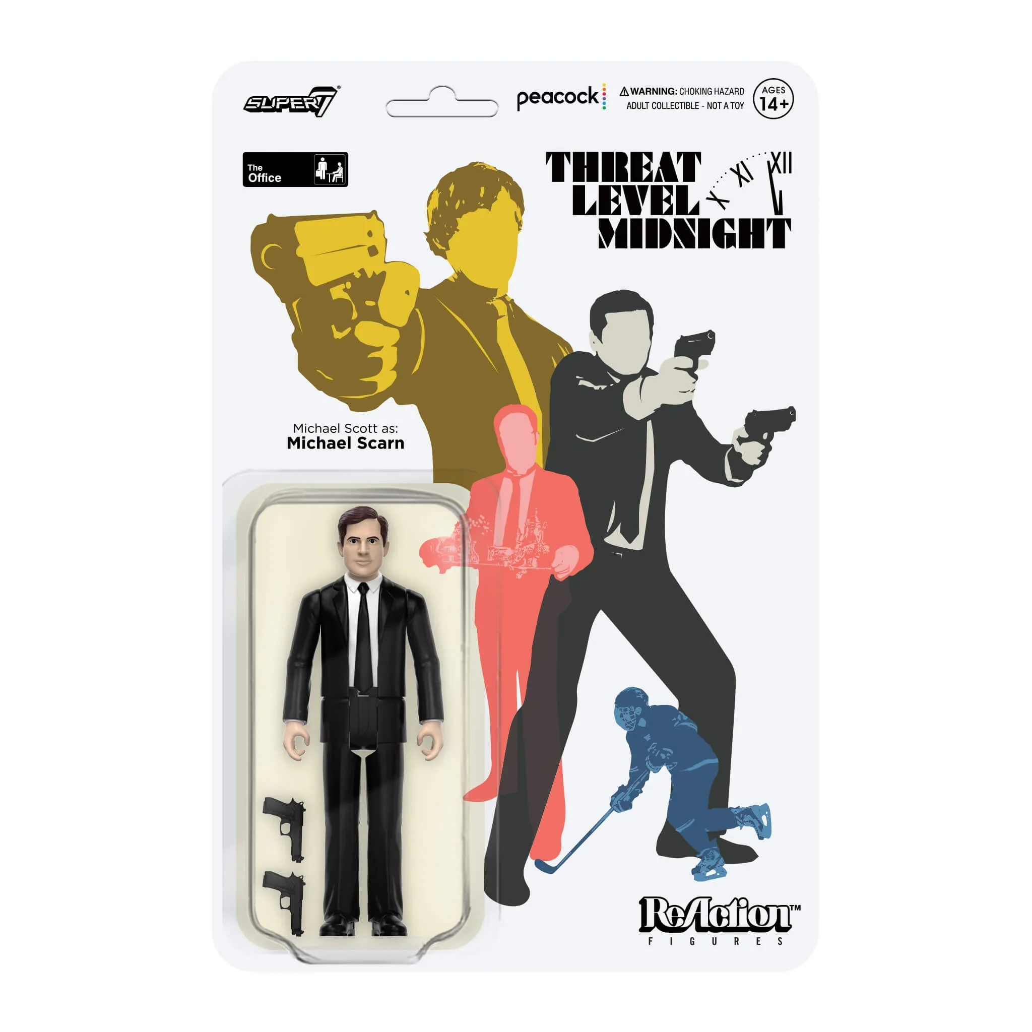 SUPER7 - The Office "Threat Level Midnight" Reaction Figure - Michael Scott as: Michael Scarn