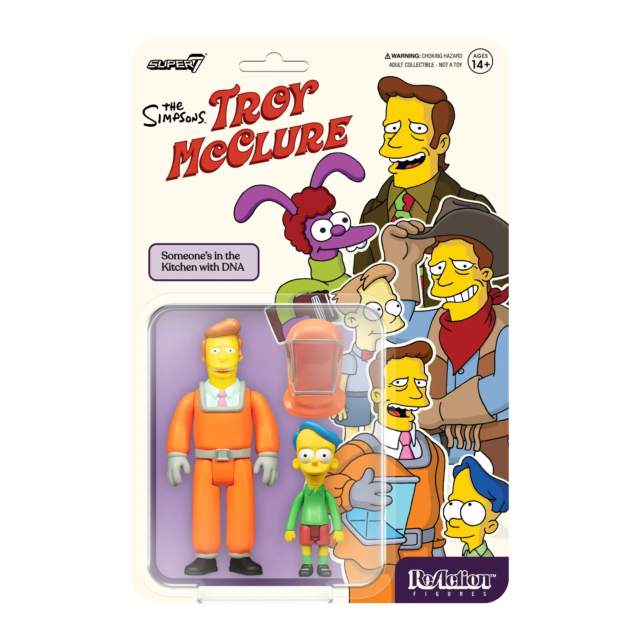 Super7 - The Simpsons ReAction Wave 2 - Troy McClure Someone’s In The Kitchen With DNA