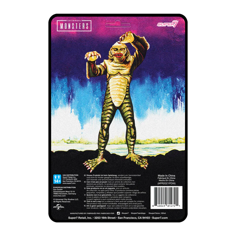 SUPER7 - Universal Monsters ReAction Figure - "Super" Creature (Narrow Sculpt On Card) - Image 3