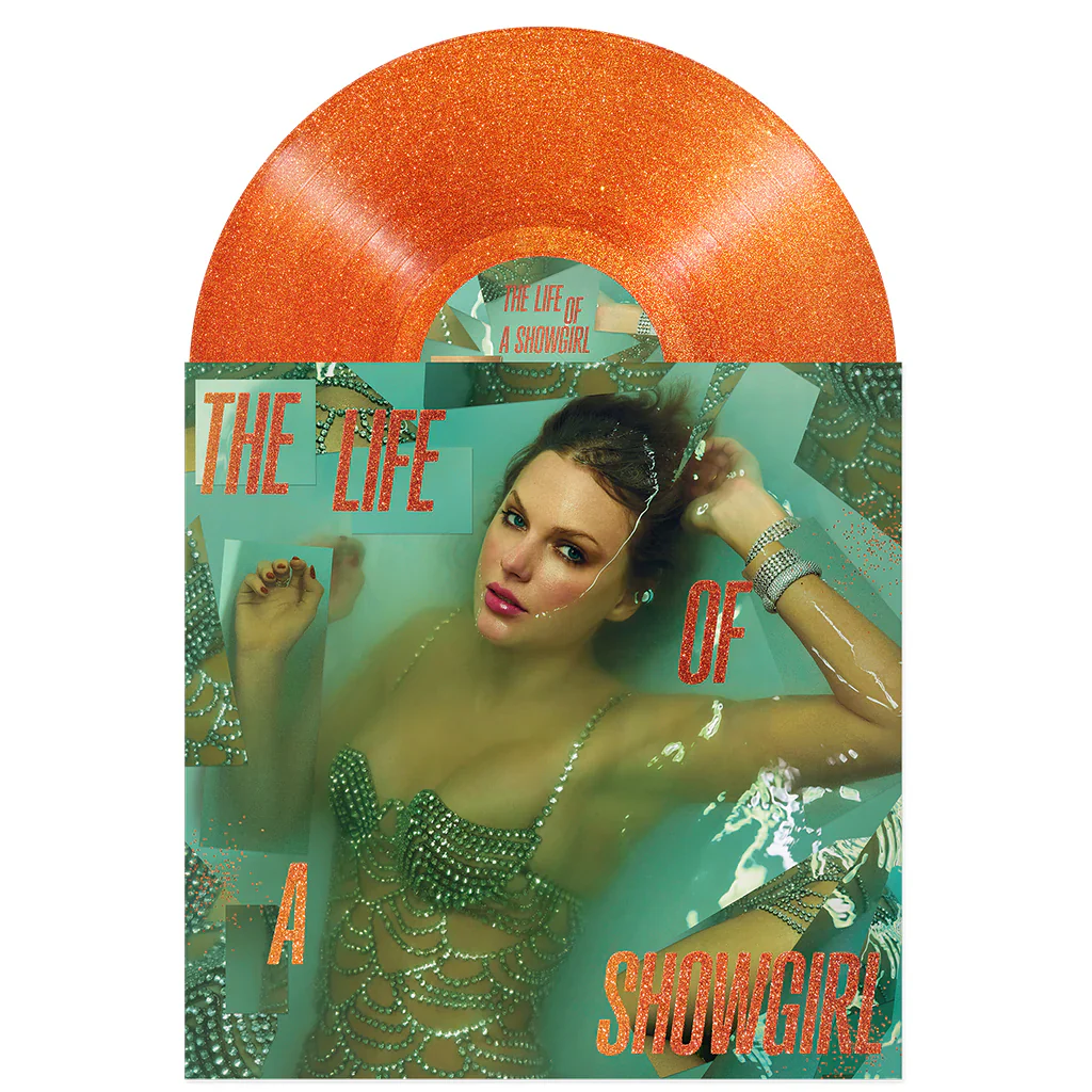 Taylor Swift - Life Of A Showgirl (Sweat And Vanilla Perfume Portofino Orange Glitter Vinyl) (New Vinyl) - Image 2