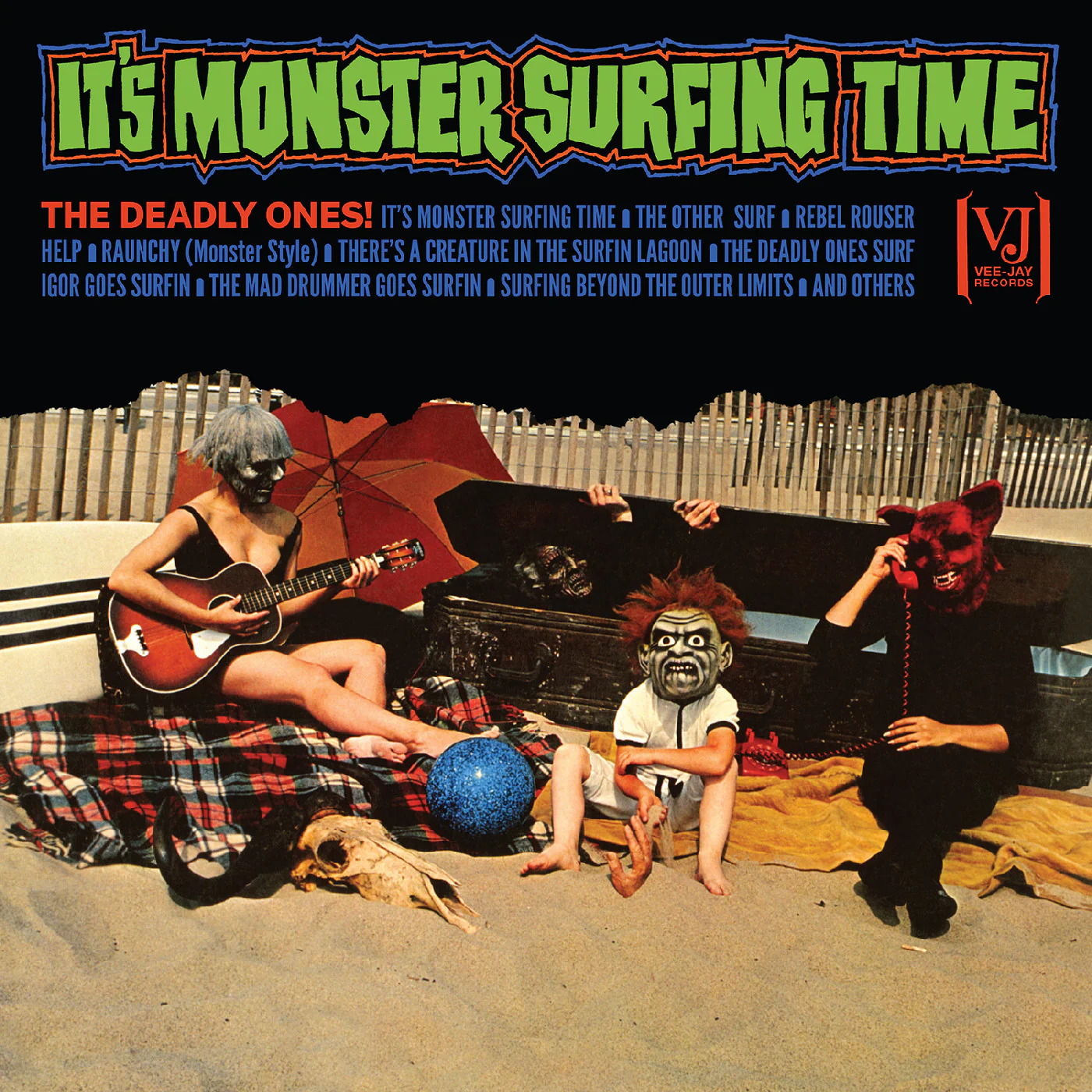 The Deadly Ones - It's Monster Surfing Time (All-Analog) (Bloody Pumpkin Vinyl) (New Vinyl)