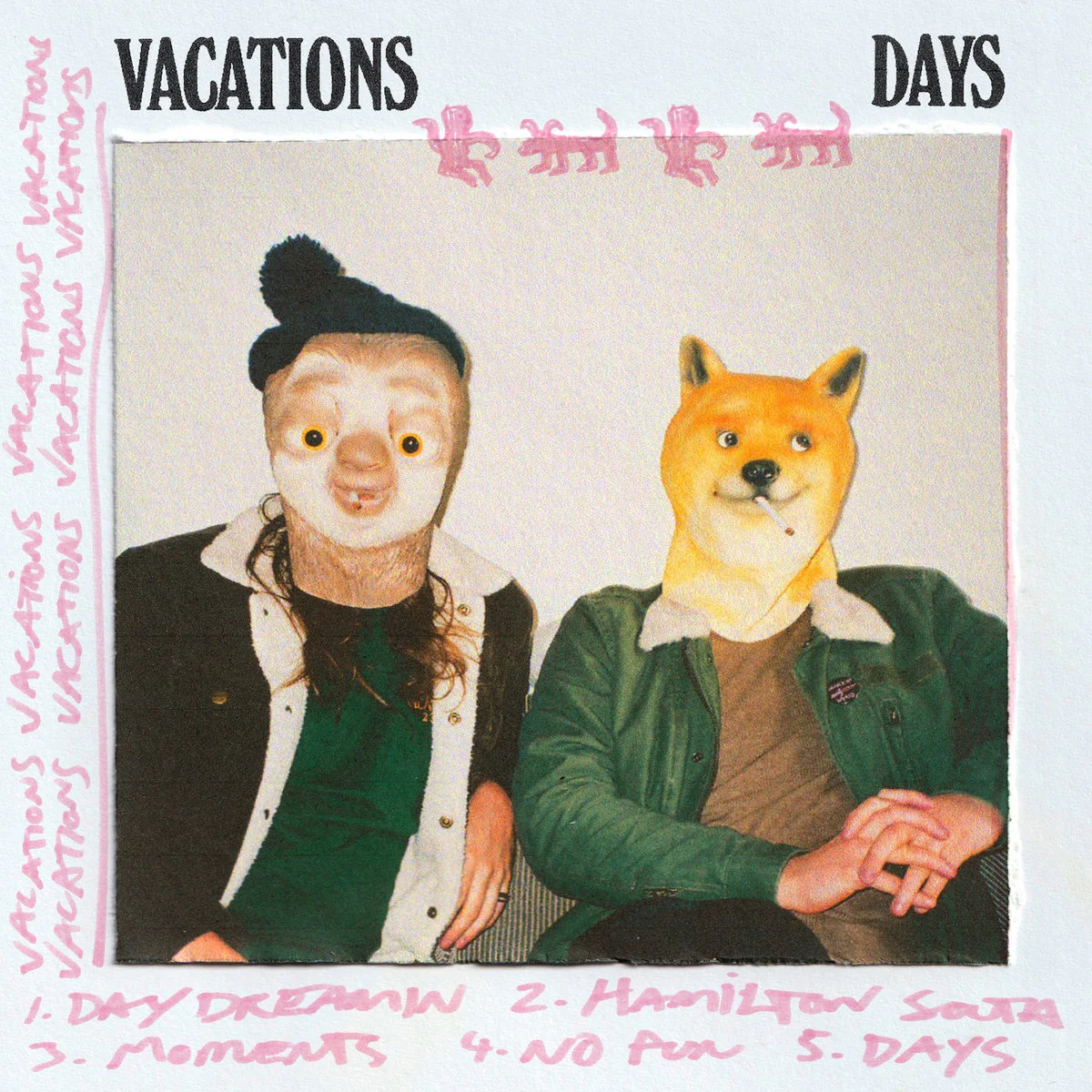 Vacations - Days/Vibes (Split Double Mint & Baby Pink) (New Vinyl)