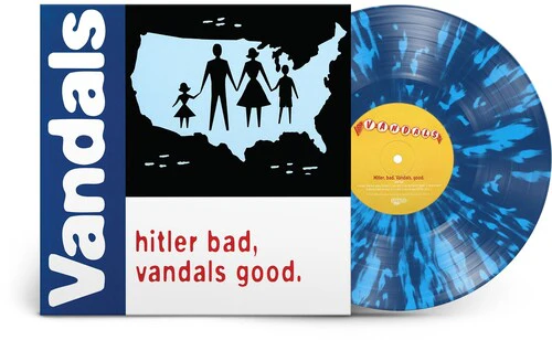 Vandals - Hitler Bad Vandals Good (25th Anniversary Blue/White Splatter) (New Vinyl) - Image 2