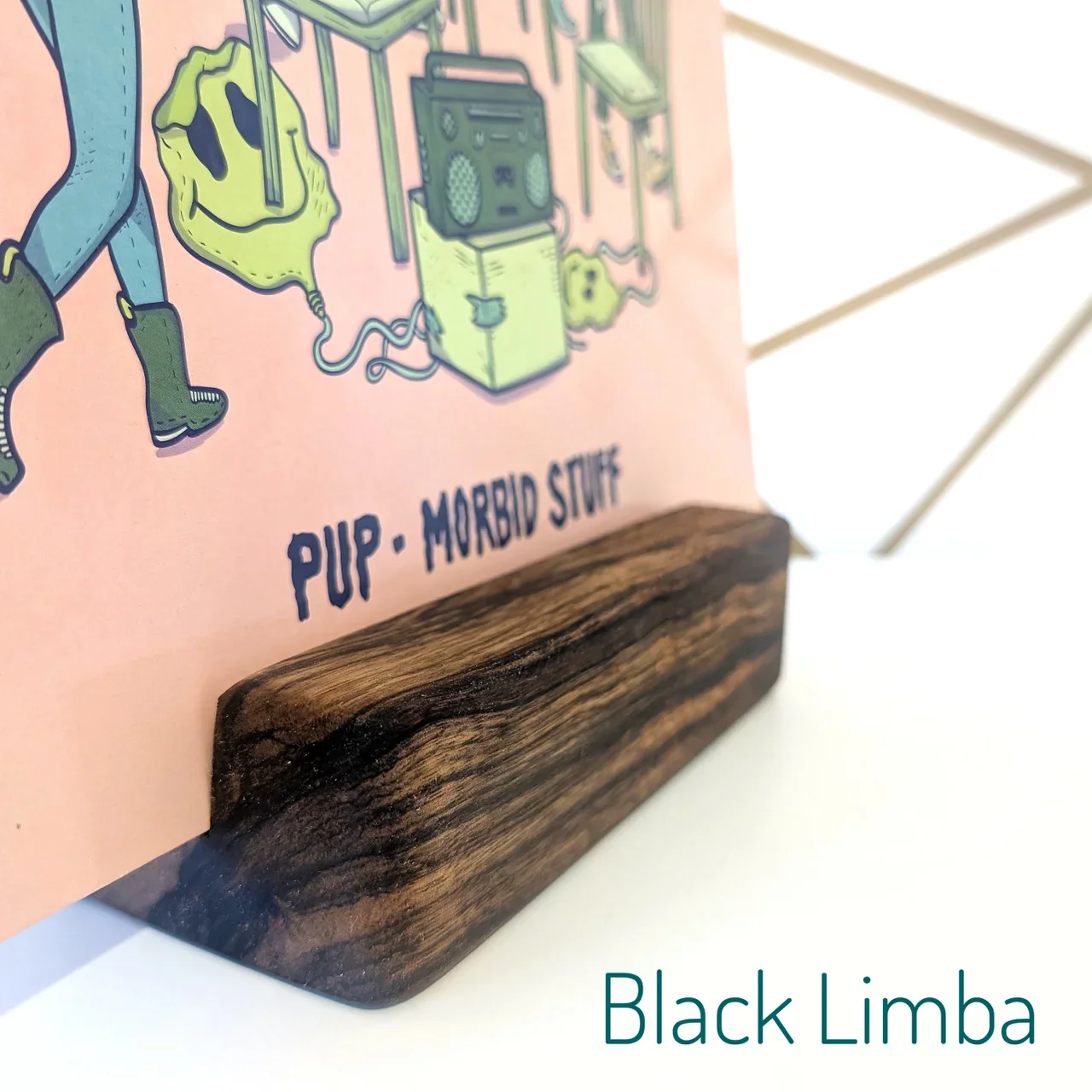 Vinylblox - Black Limba Tabletop Stand (Solo)