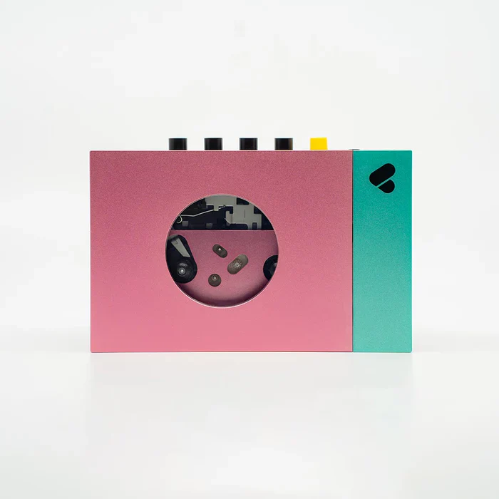 WE ARE REWIND - Pink & Green Cassette Player • Edith
